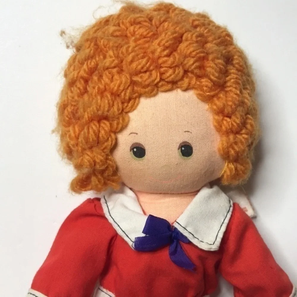 Little Orphan‎ Annie Doll With Pocket On Red Dress Knickerbocker 9